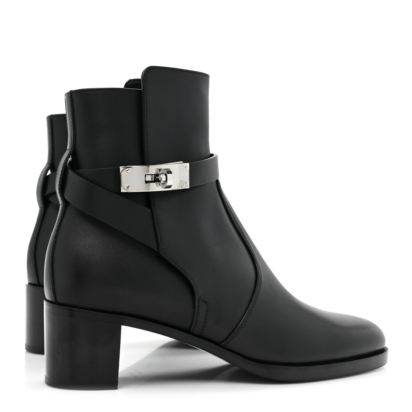 Calfskin Frenchie 50 Ankle Boots 36 Black