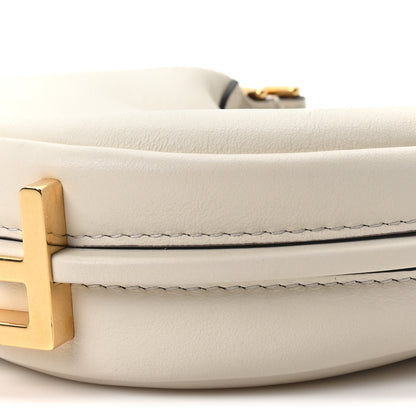Fendi Vitello Grace Matte Nano Fendigraphy Hobo Charm White Ice 10 of 10