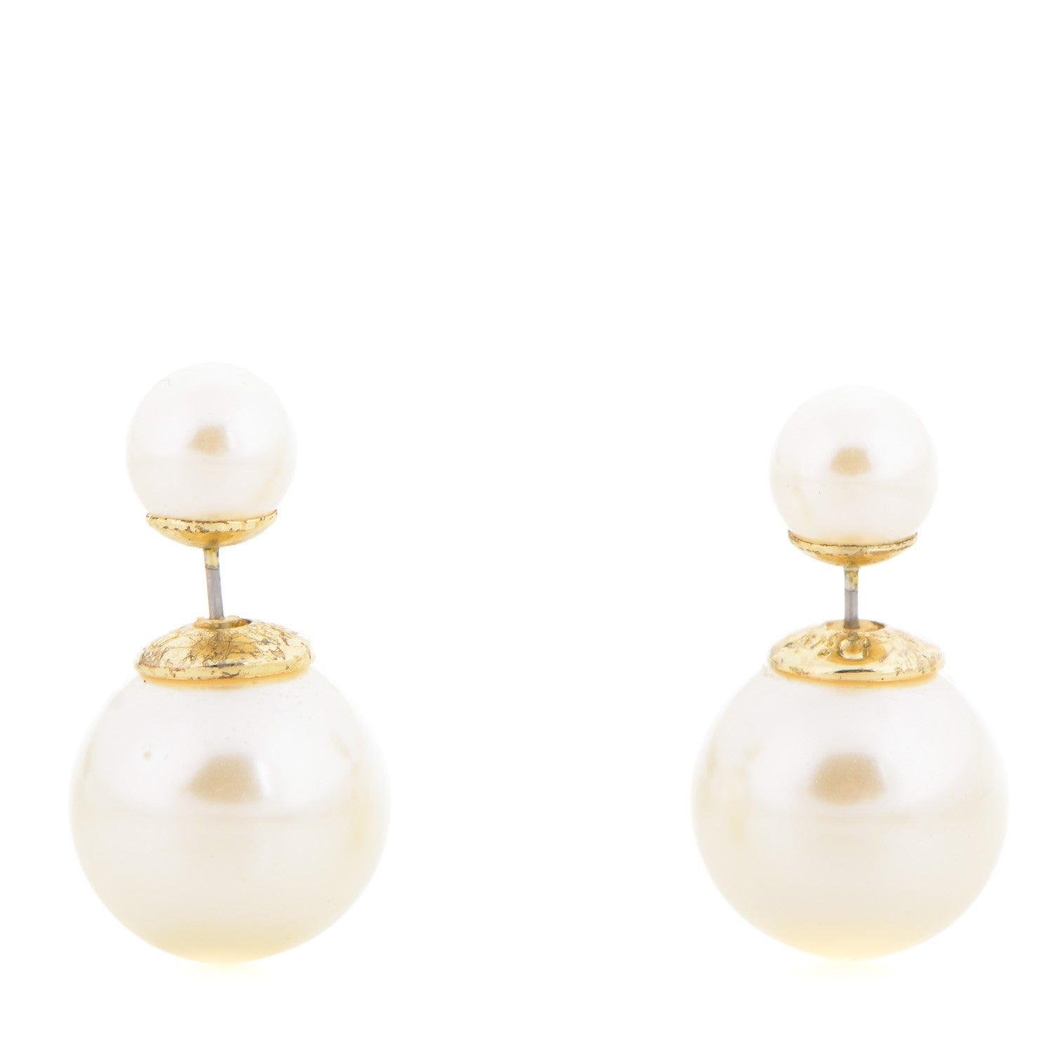 Christian Dior Pearl Mise En Dior Tribal Earrings 1 of 5