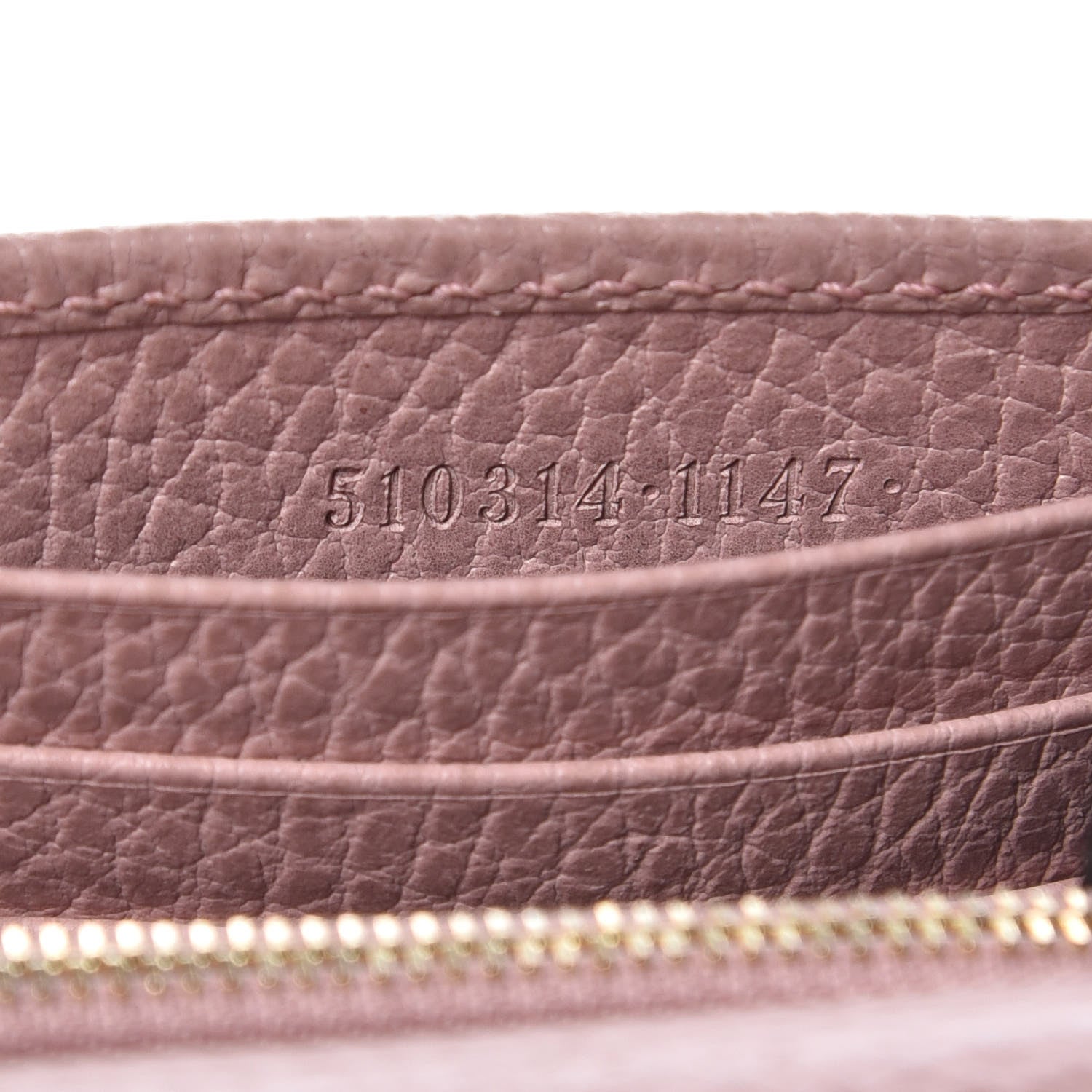 Gucci Dollar Calfskin Interlocking G Chain Wallet Soft Pink 7 of 10