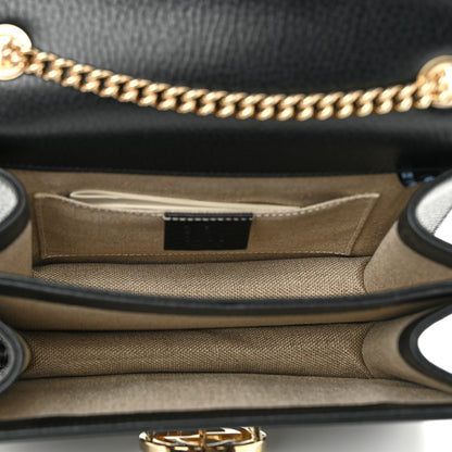 Gucci Dollar Calfskin Small Interlocking G Shoulder Bag Black 5 of 10