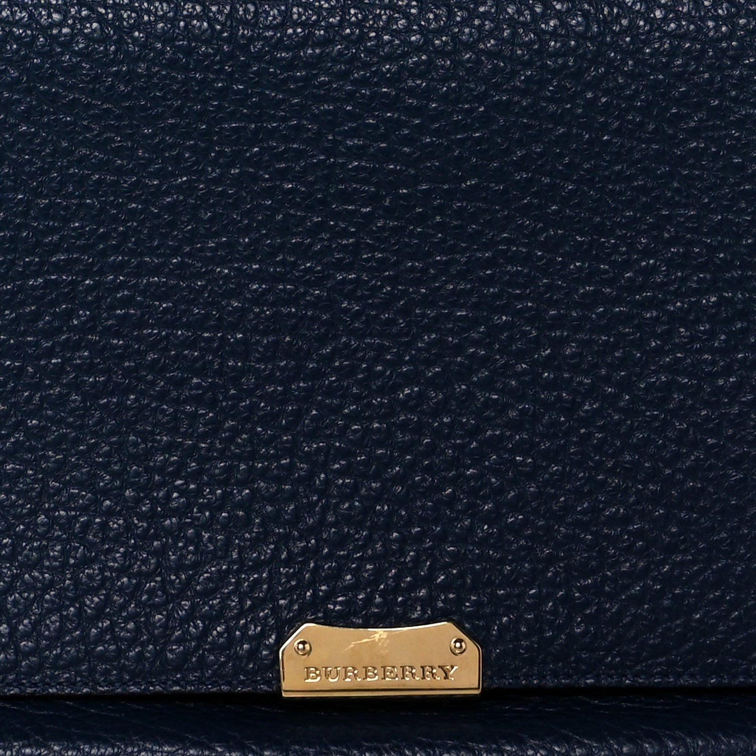 Burberry Signature Grain Large Mildenhall Shoulder Bag Blue Carbon 9 of 11