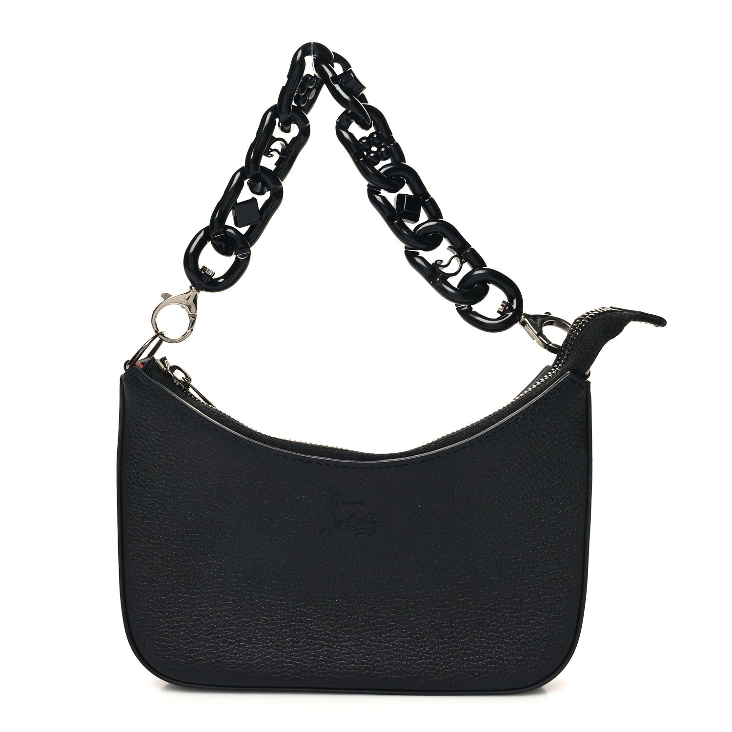Christian Louboutin Calfskin Mini Loubila Chain Shoulder Bag Black 1 of 11