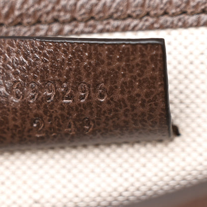 Gucci Monogram Jumbo GG Textured Dollar Calfskin Mini Horsebit 1955 Shoulder Bag Camel Ebony New Acero 7 of 10