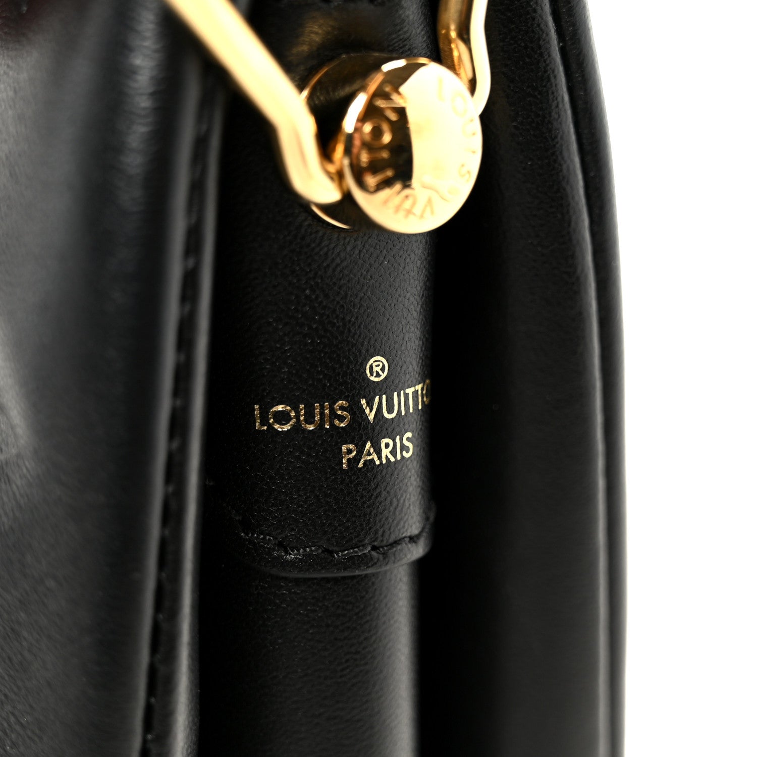 Louis Vuitton Lambskin Embossed Monogram Coussin PM Black 9 of 12