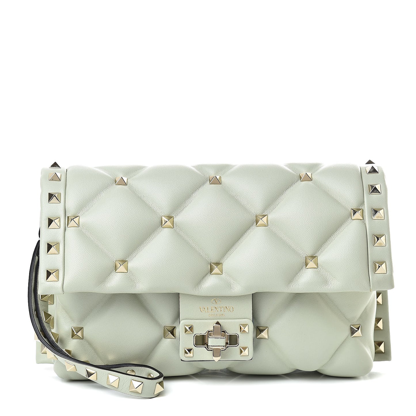 Nappa Candystud Wristlet Green Tea Sorbet