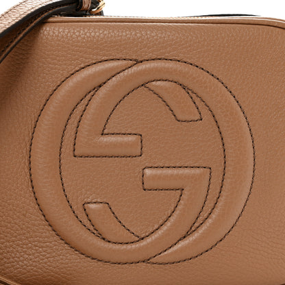Gucci Pebbled Calfskin Small Soho Disco Bag Camelia 8 of 12