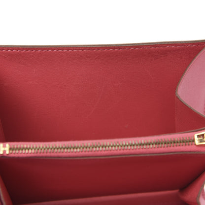 Hermes Tadelakt Constance Short Wallet Rose Lipstick 6 of 8