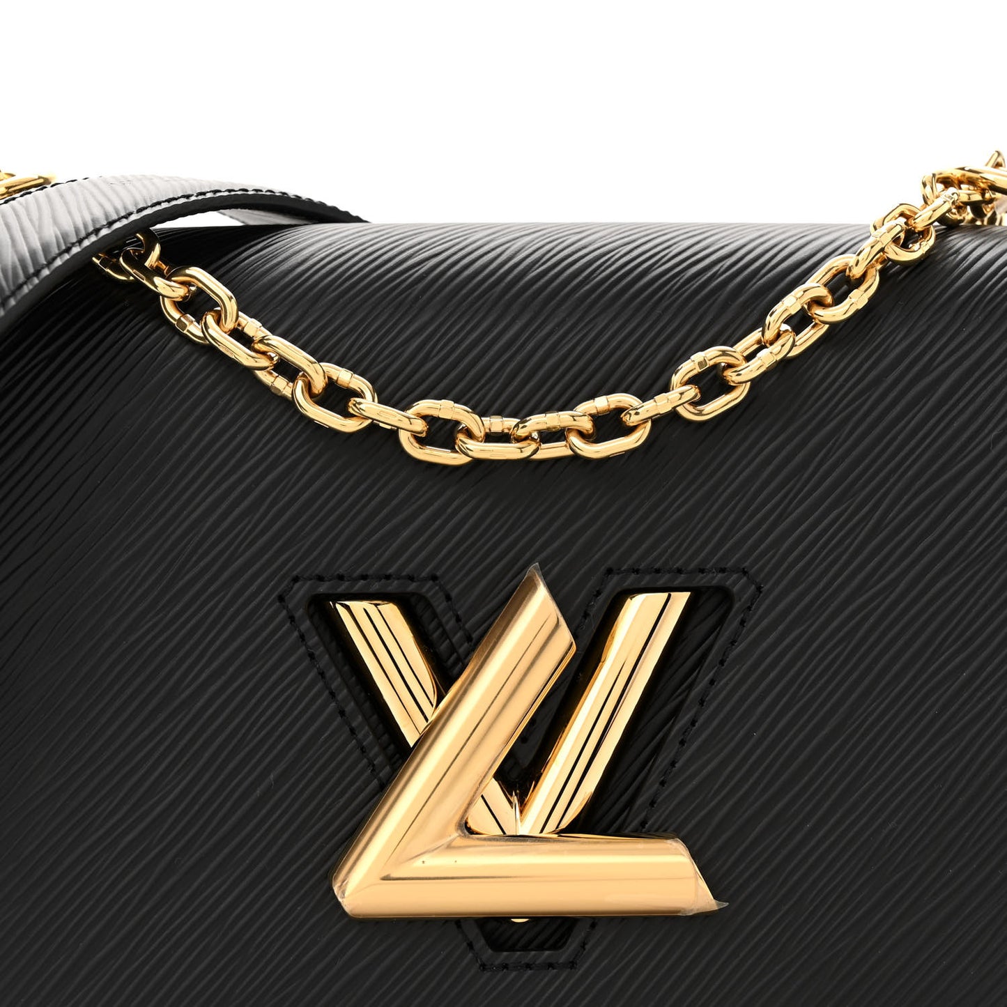 LOUIS VUITTON Epi Twist Shoulder Bag MM Black