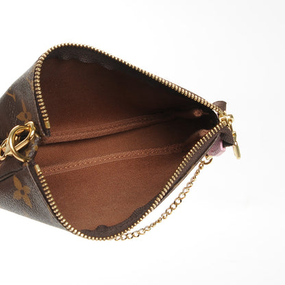 Louis Vuitton Monogram 2016 Christmas Animation Mini Pochette Accessories Rose Ballerine 5 of 7