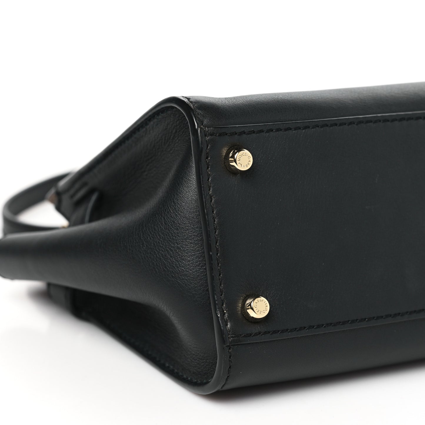 Calfskin Small Sicily 62 Soft Bag Black