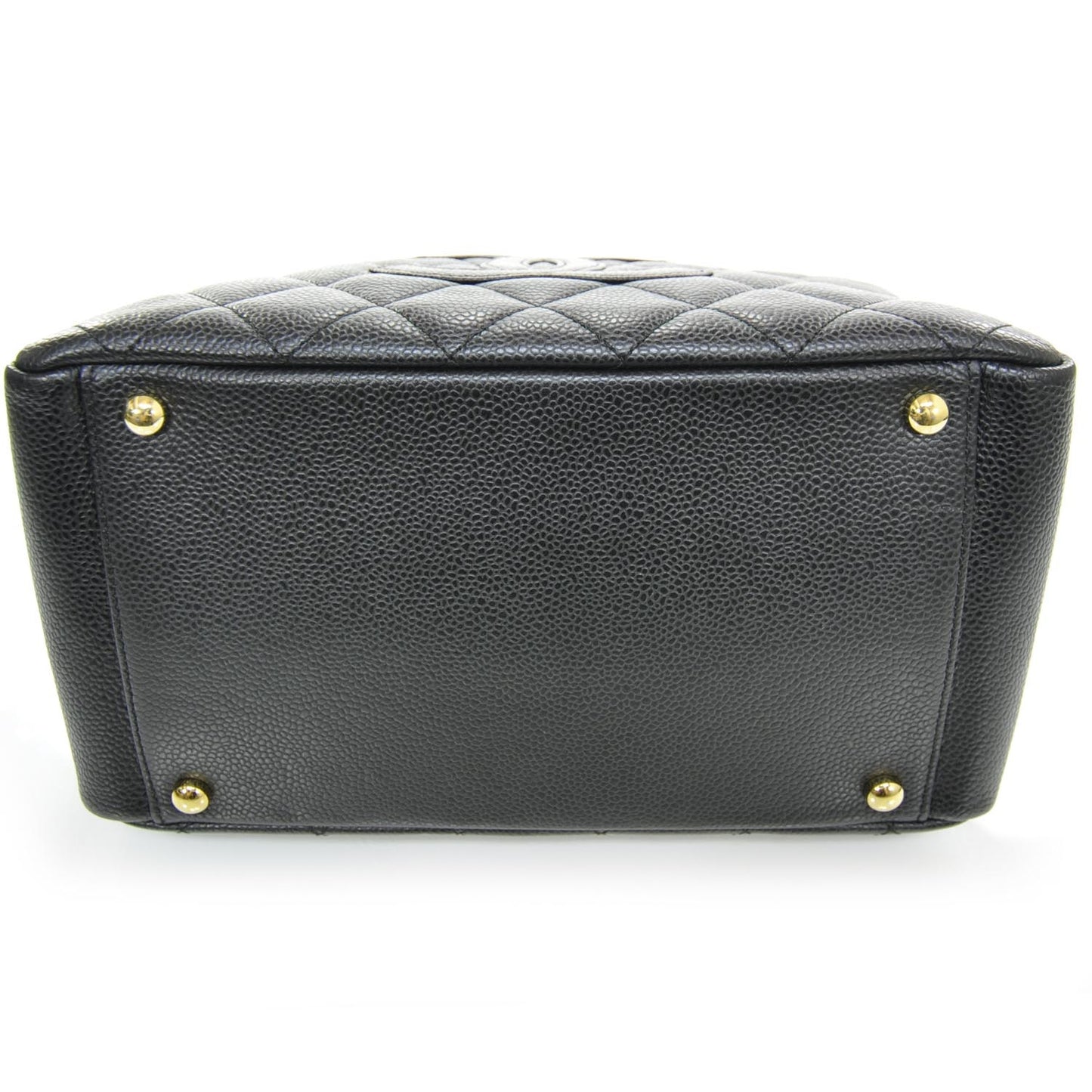 Caviar Quilted Petit Timeless Tote PTT Black