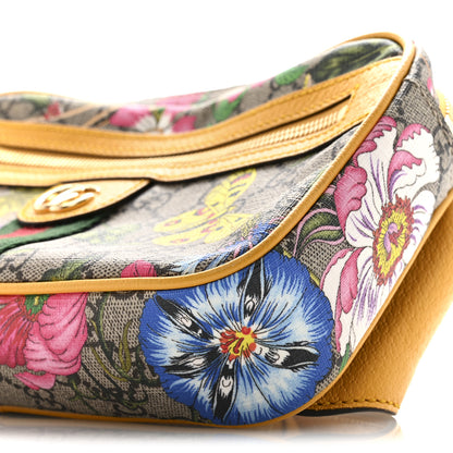 Gucci GG Supreme Monogram Flora Medium Ophidia Belt Bag Beige Multicolor Crop 10 of 13