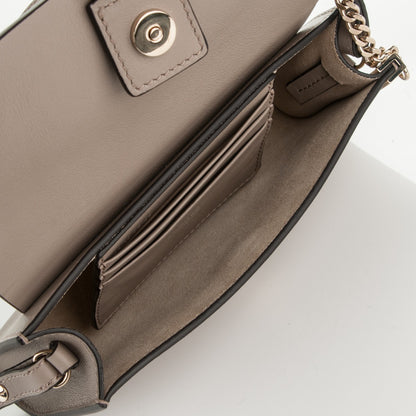 Chloe Suede Calfskin Mini Faye Shoulder Bag Motty Grey 4 of 6