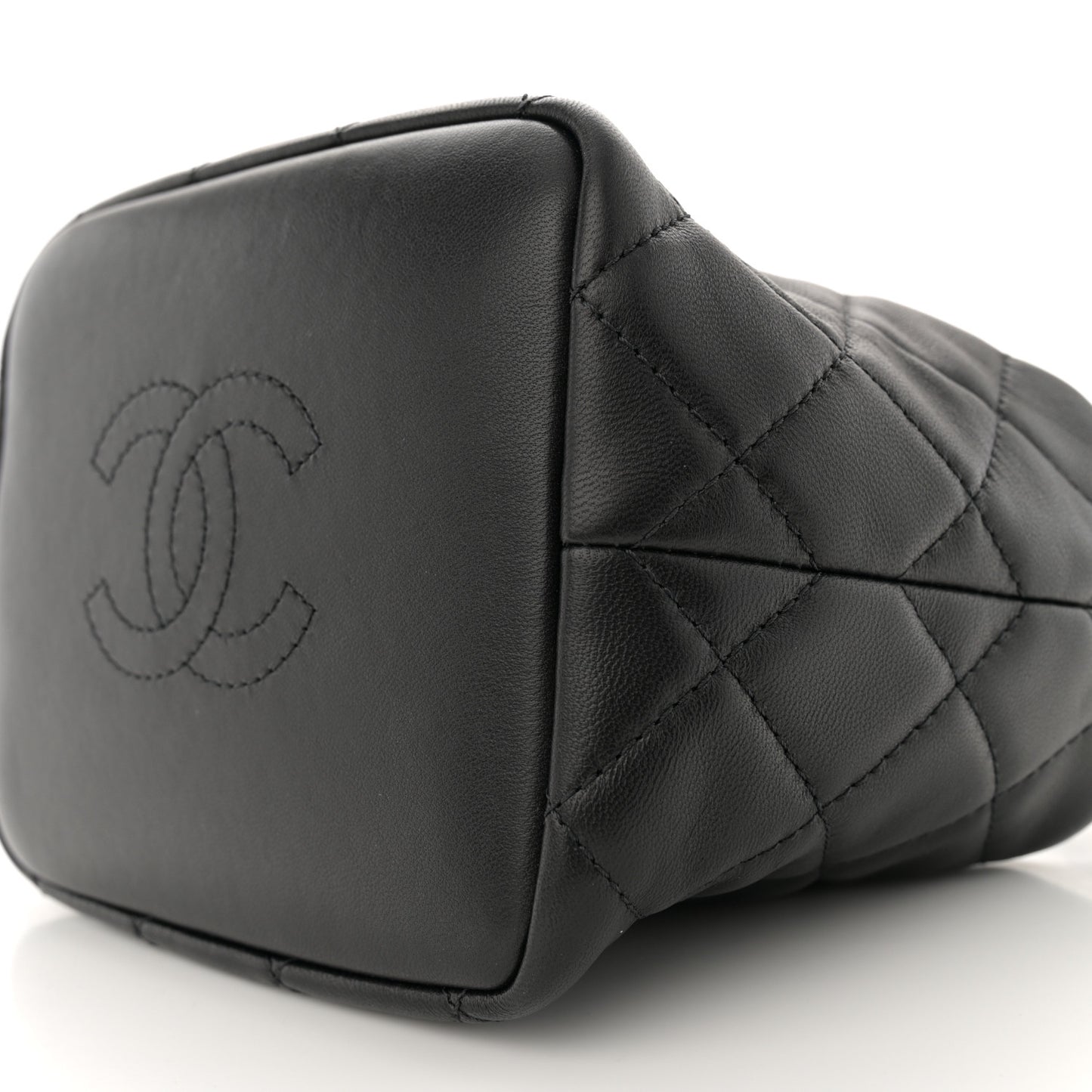 Lambskin Quilted Small Perfect Meeting Hobo Black