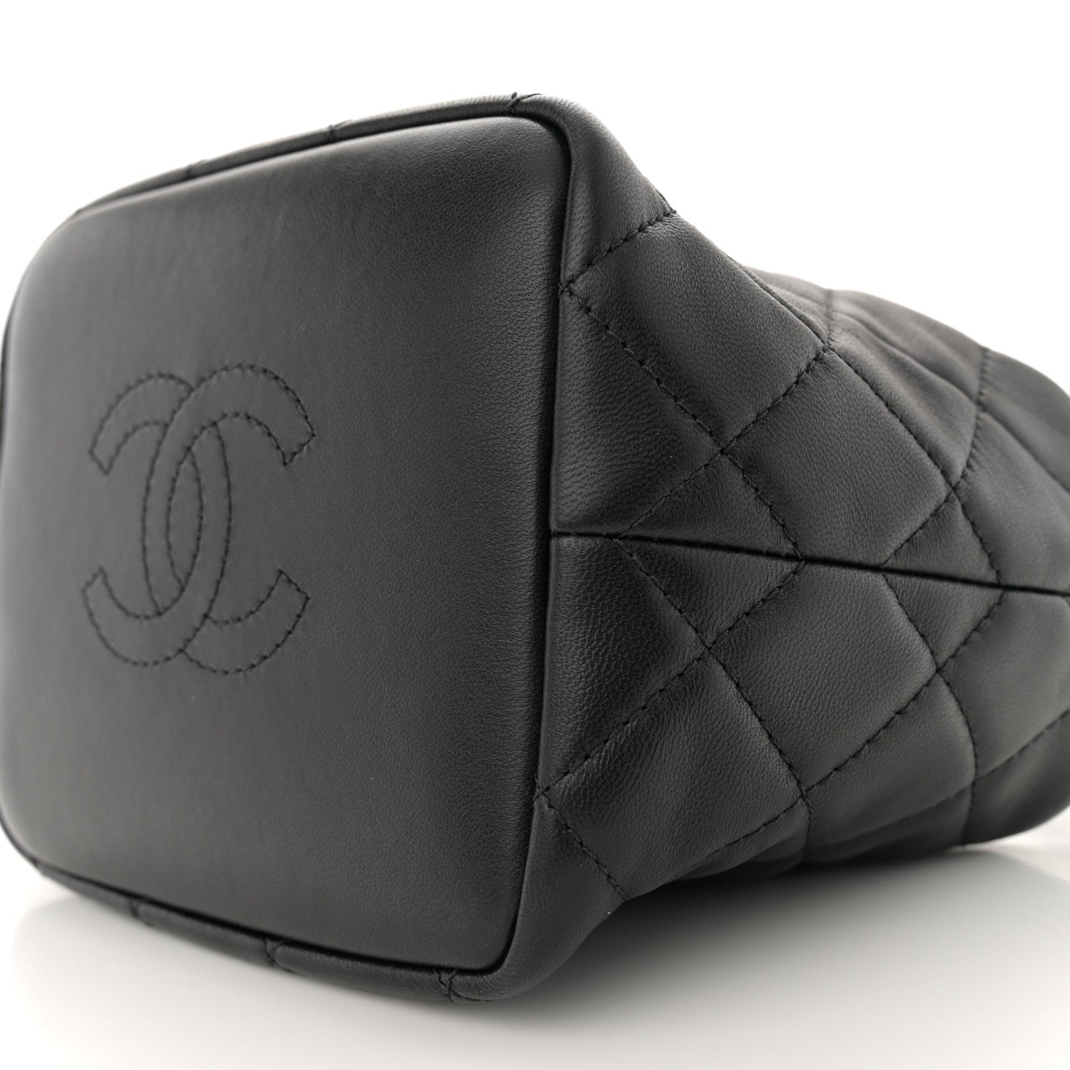 Chanel Lambskin Quilted Small Perfect Meeting Hobo Black 10 of 10