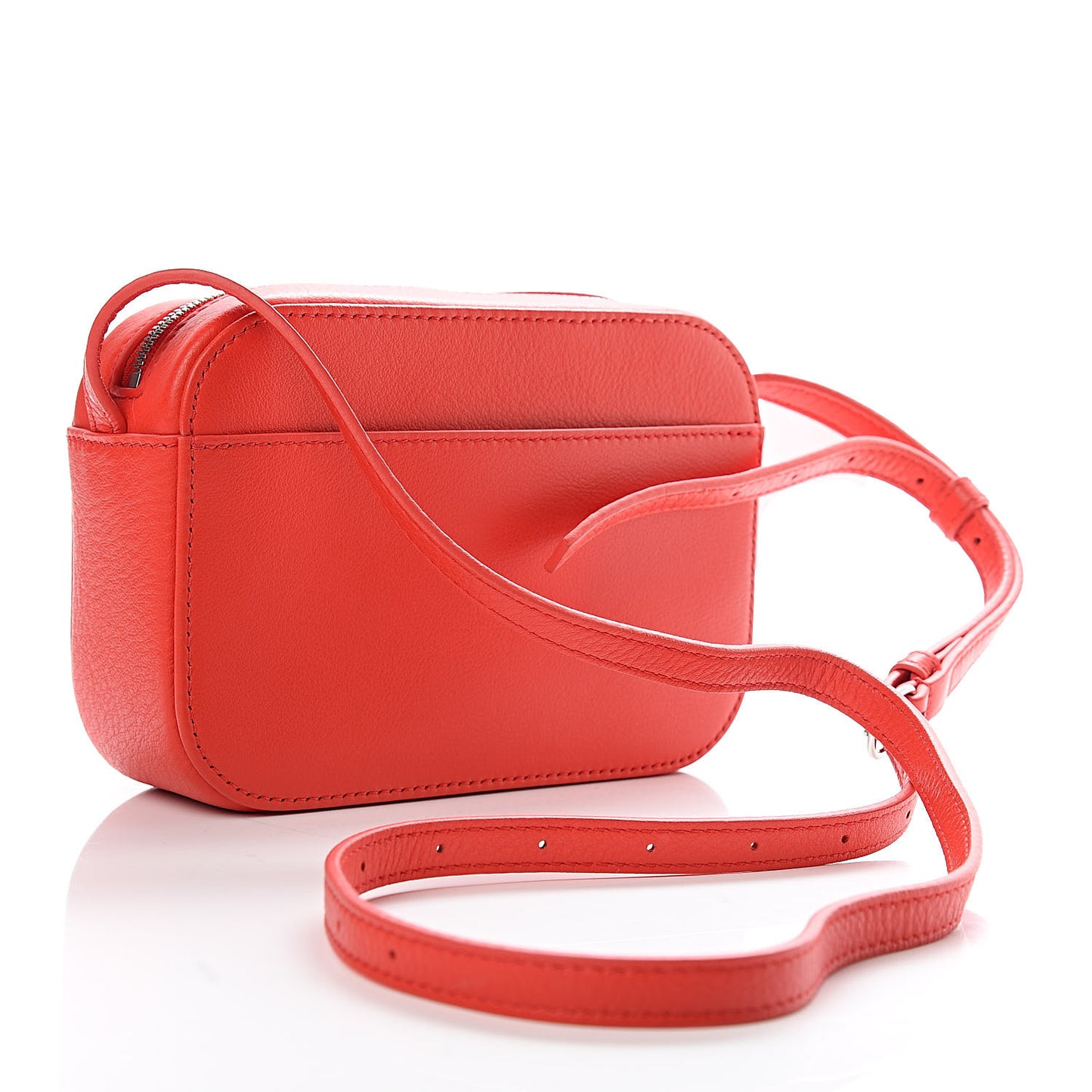 Smooth Calfskin Logo XS Everyday Camera Bag Vivid Red Black