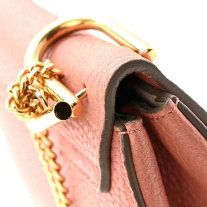 Chloe Grained Lambskin Nano Drew Shoulder Bag Misty Rose 11 of 12