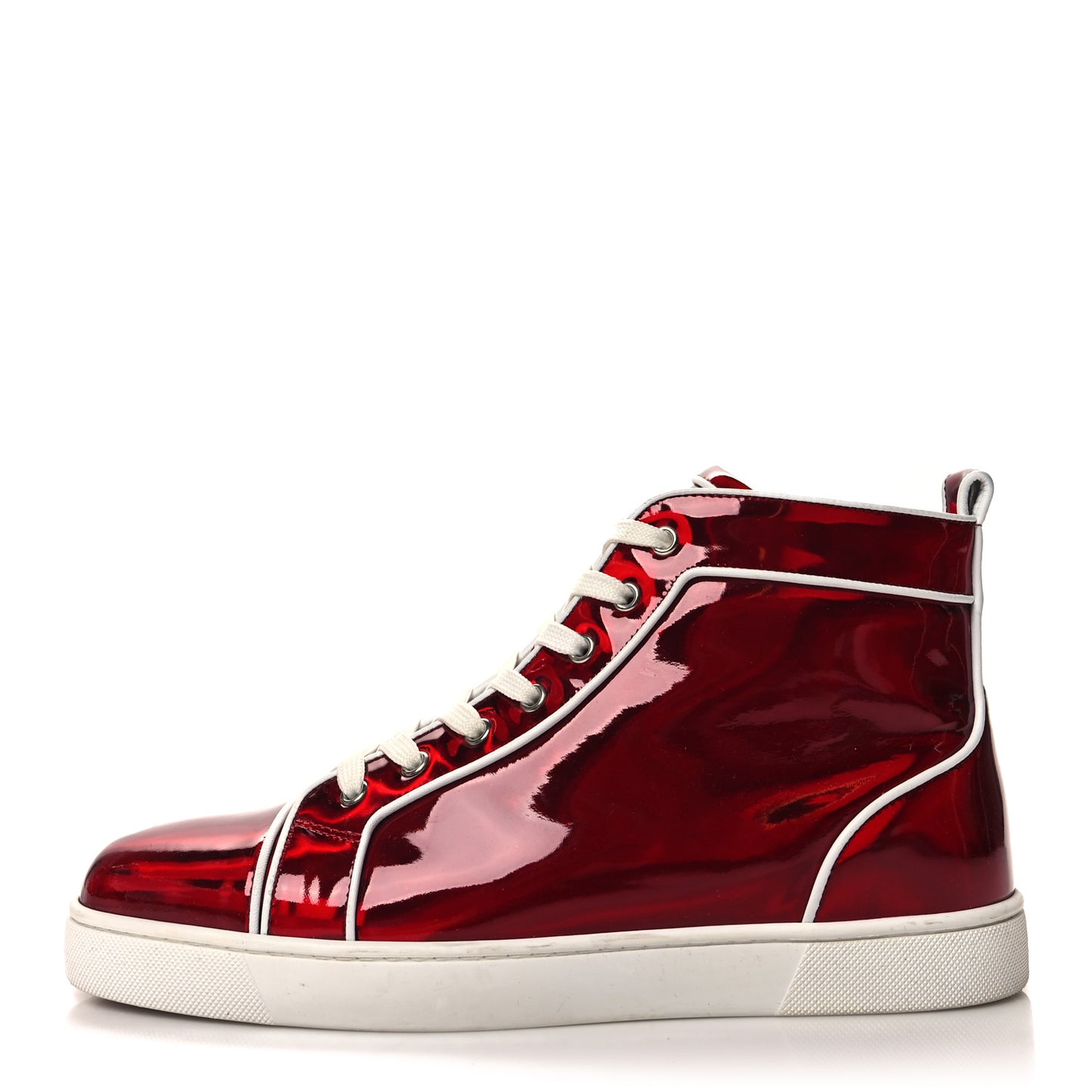 Patent Mens Louis Orlato Flat Sneakers 44 Red