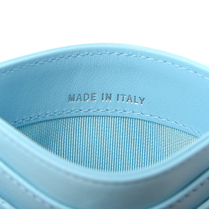 Chanel Lambskin Quilted Card Holder Neon Blue 6 of 8