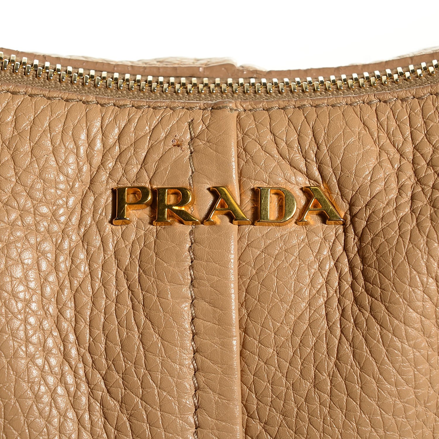 Prada Vitello Daino Double Zip Hobo Sabbia 5 of 9