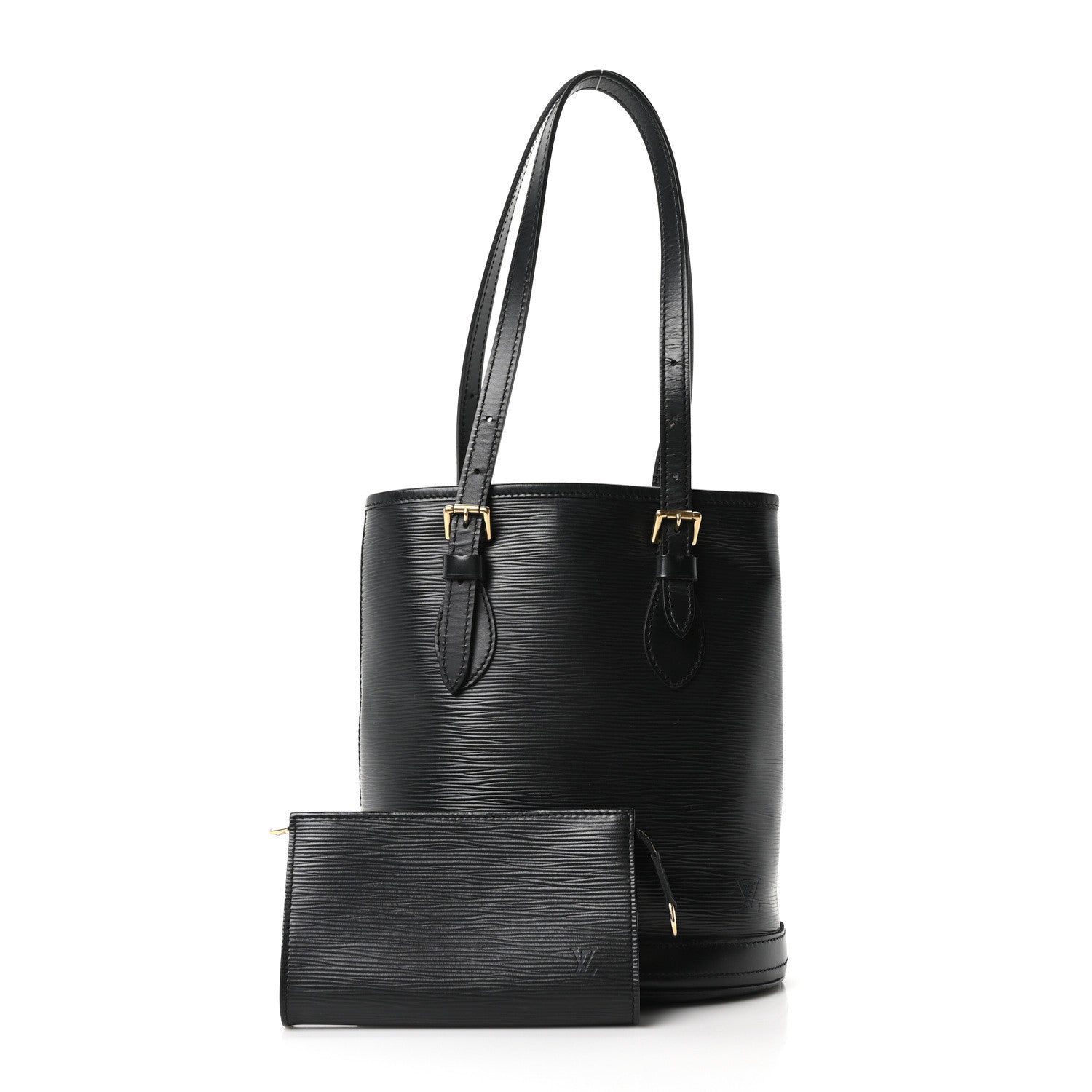 Louis Vuitton Epi Petit Bucket 23 Black 2 of 9