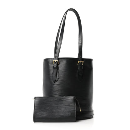 Louis Vuitton Epi Petit Bucket 23 Black 2 of 9