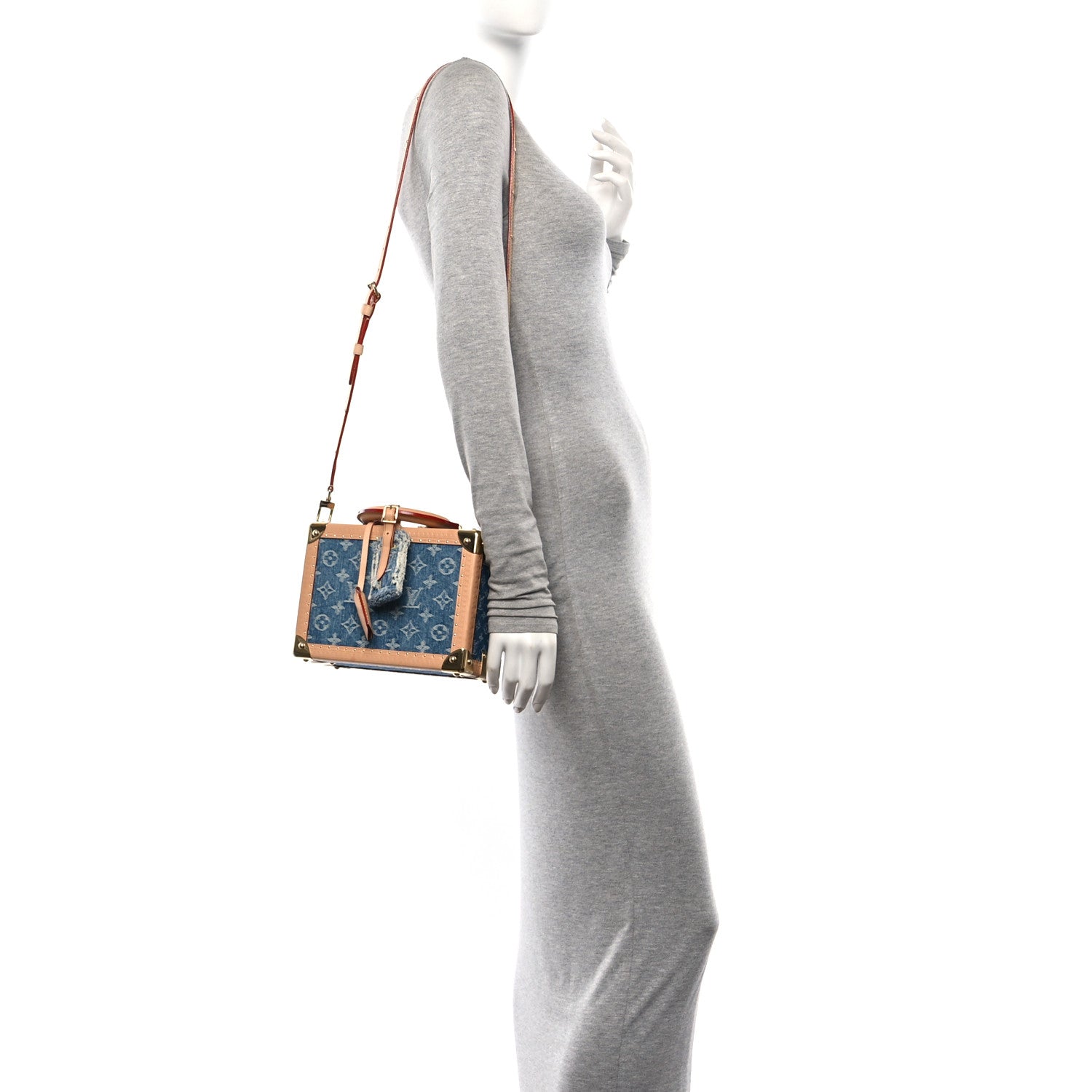 Louis Vuitton Monogram Denim Petite Valise Blue 2 of 10