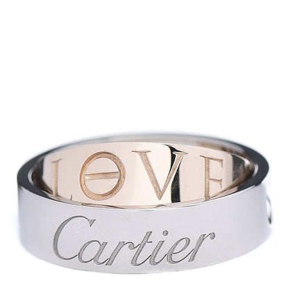 Cartier 18K White Pink Gold 5.5mm Astro LOVE Ring 48 4.5 3 of 6