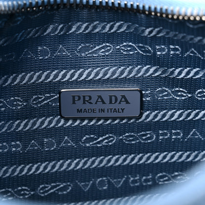 Prada Nylon Embroidered Drill Mini Re-Edition 2000 Bag Sky Blue White 6 of 8