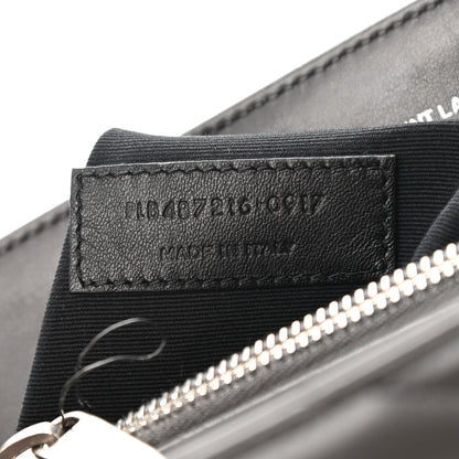 Saint Laurent Calfskin Y Quilted Monogram Medium Loulou Chain Satchel Asphalt 7 of 10