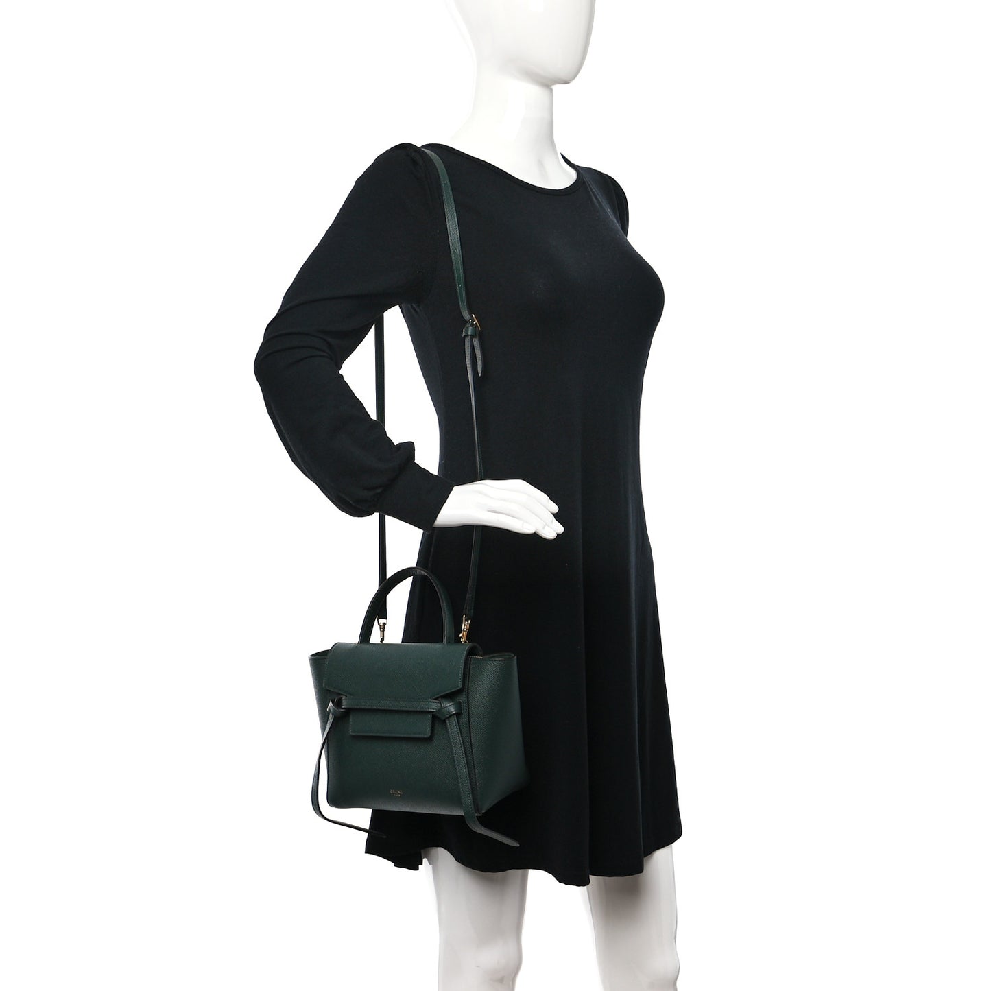 Grained Calfskin Nano Belt Bag Amazone