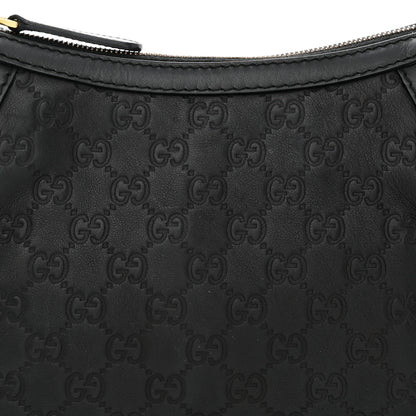 Gucci Guccissima Small Scarlett Studded Interlocking G Hobo Black 9 of 15