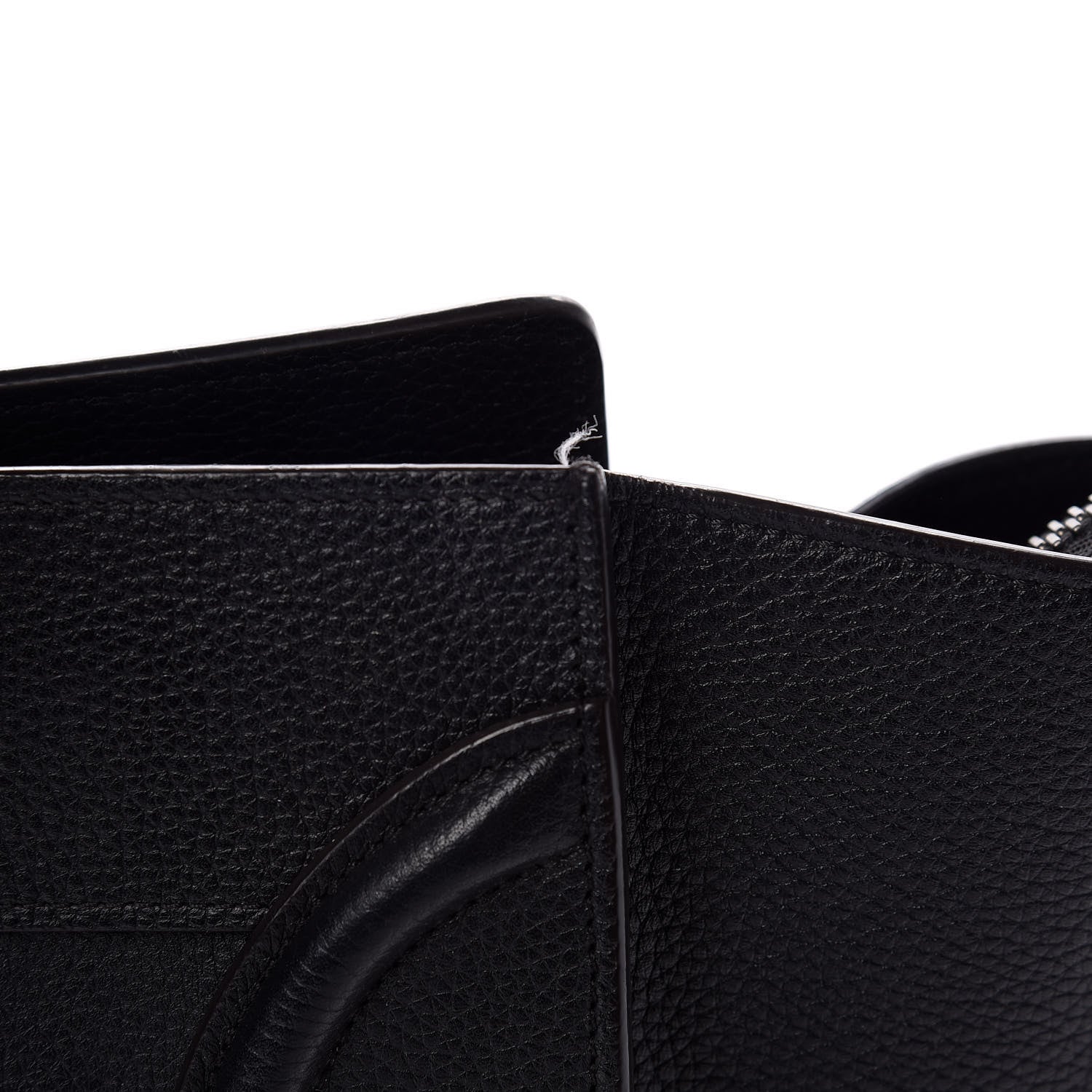 Celine Drummed Calfskin Mini Luggage Black 9 of 12