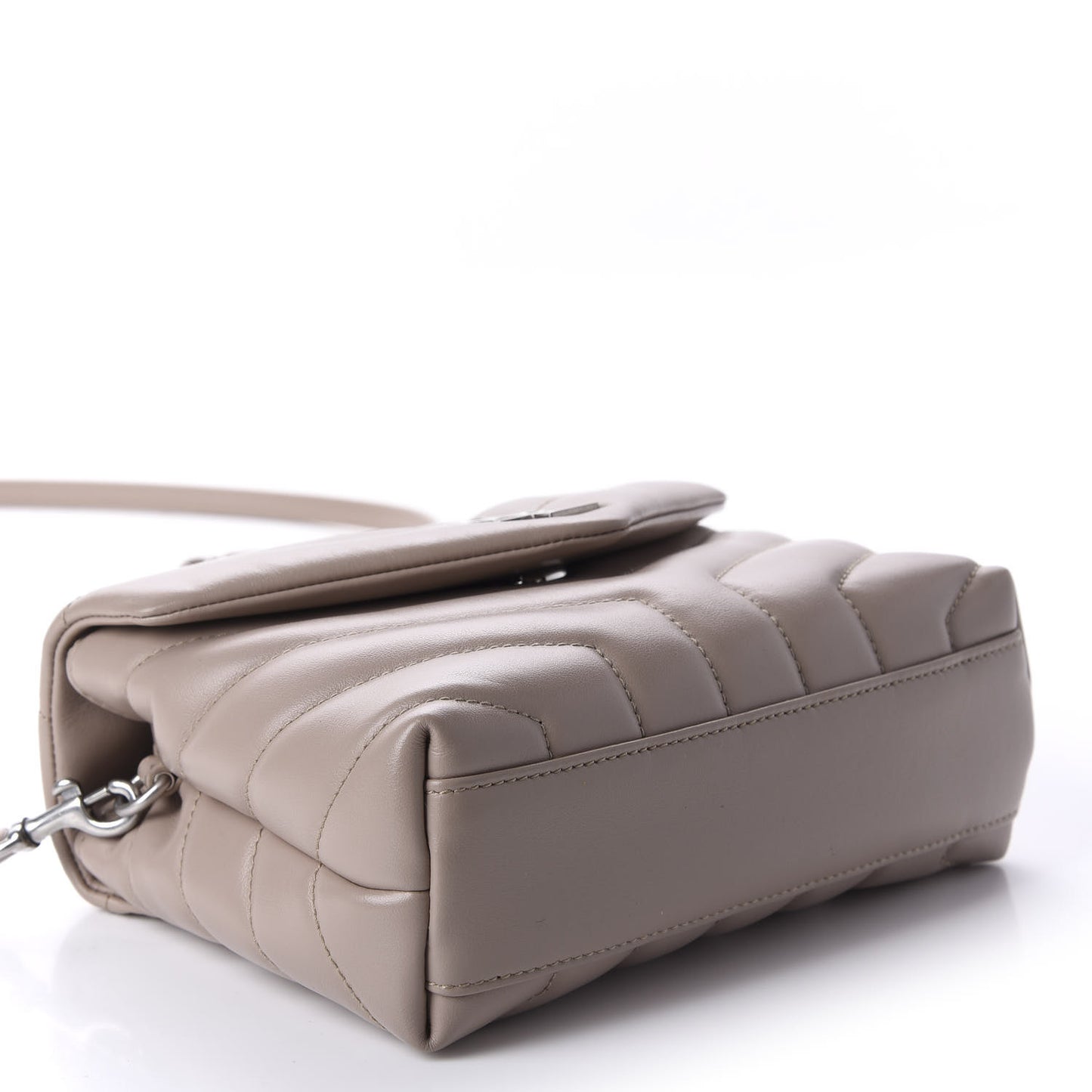 Calfskin Y Quilted Monogram Toy Loulou Crossbody Bag Light Natural
