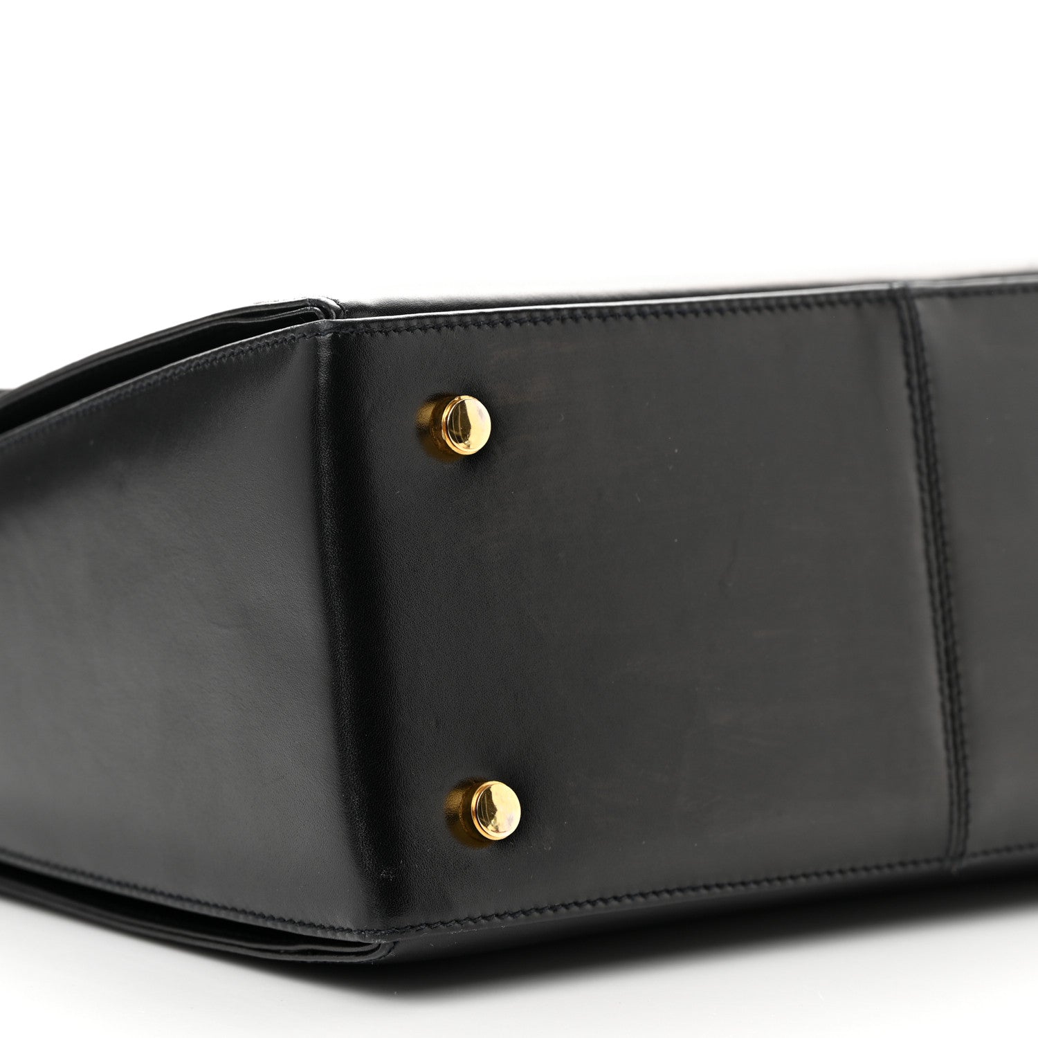 Salvatore Ferragamo Brushed Off Calfskin Iconic Large Top Handle Bag Black 8 of 17
