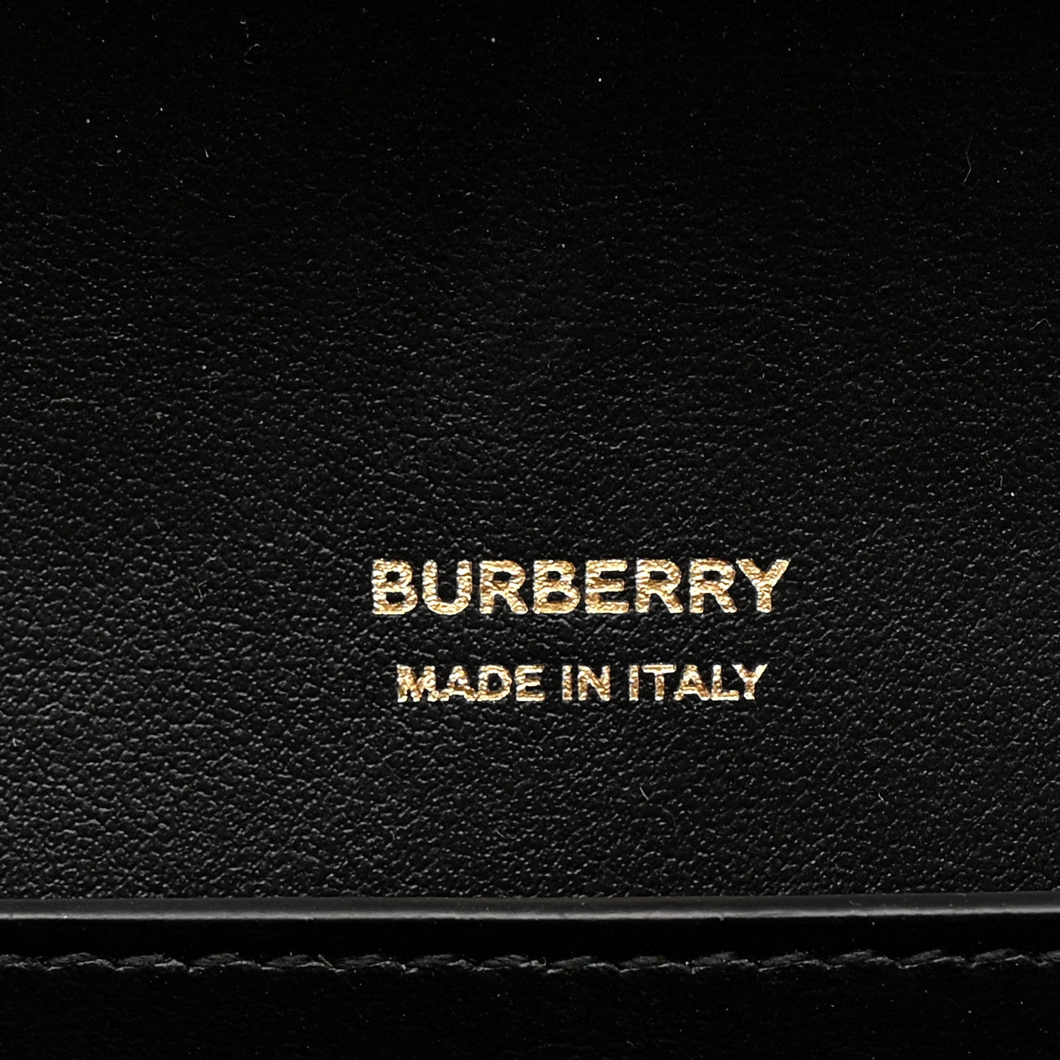 Burberry Calfskin Sequin Check Embellished TB Lola Chain Wallet Dark Birch 6 of 9
