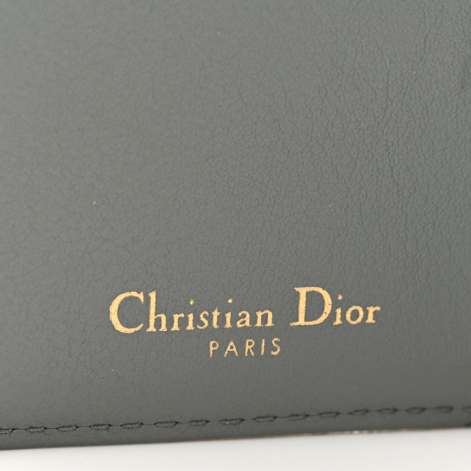 Christian Dior Oblique Saddle Lotus Wallet Grey 6 of 7