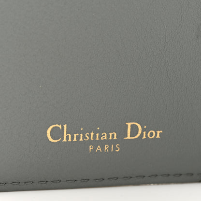 Christian Dior Oblique Saddle Lotus Wallet Grey 6 of 7