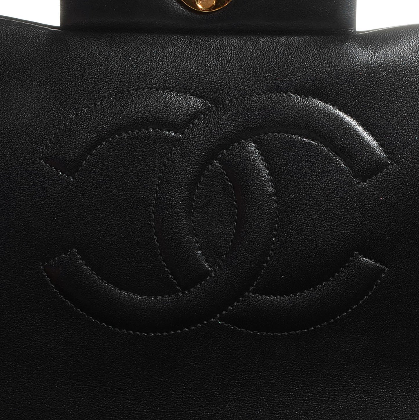 Lambskin XL Jumbo Flap Black