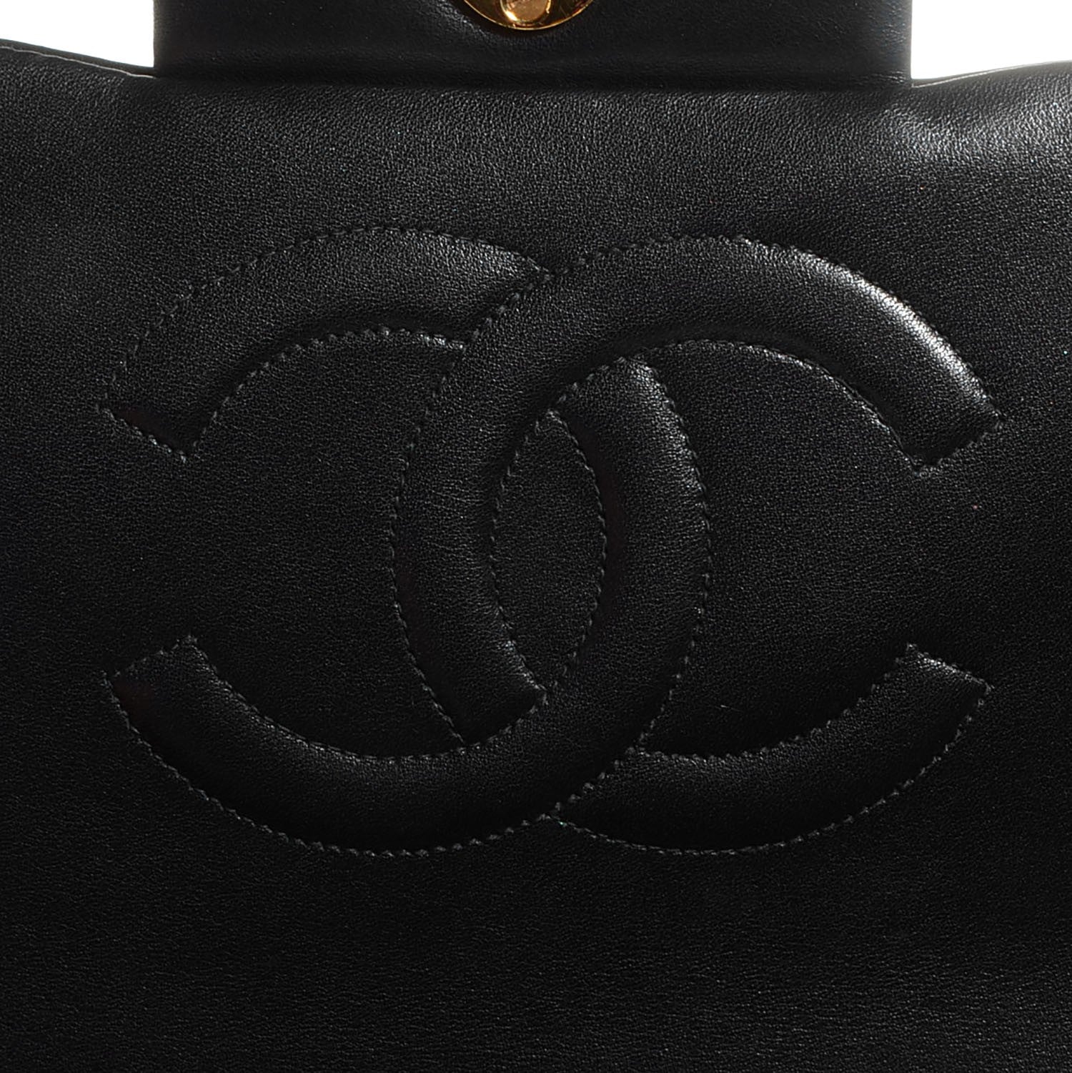 Chanel Lambskin XL Jumbo Flap Black 6 of 9