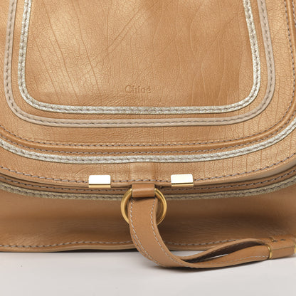 Chloe Metallic Calfskin Medium Marcie Satchel Brown 11 of 11