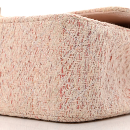 Chanel Tweed Medium Double Flap Pink Multicolor 10 of 12