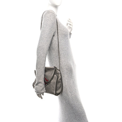 Stella McCartney Shaggy Deer Mini Lips Falabella Fold Over Tote Grey 2 of 12