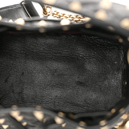 Valentino Garavani Nappa Mini Rockstud Spike Bucket Bag Black 10 of 11