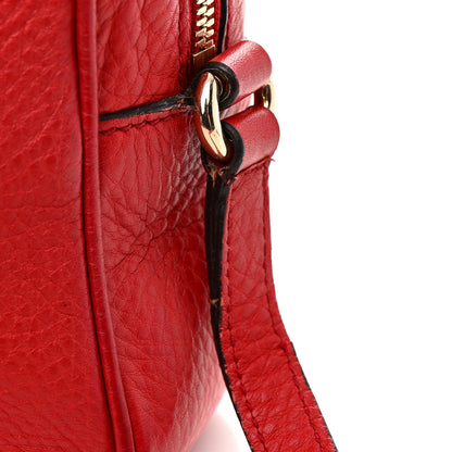 Gucci Pebbled Calfskin Small Soho Disco Bag Tabasco Red 14 of 15