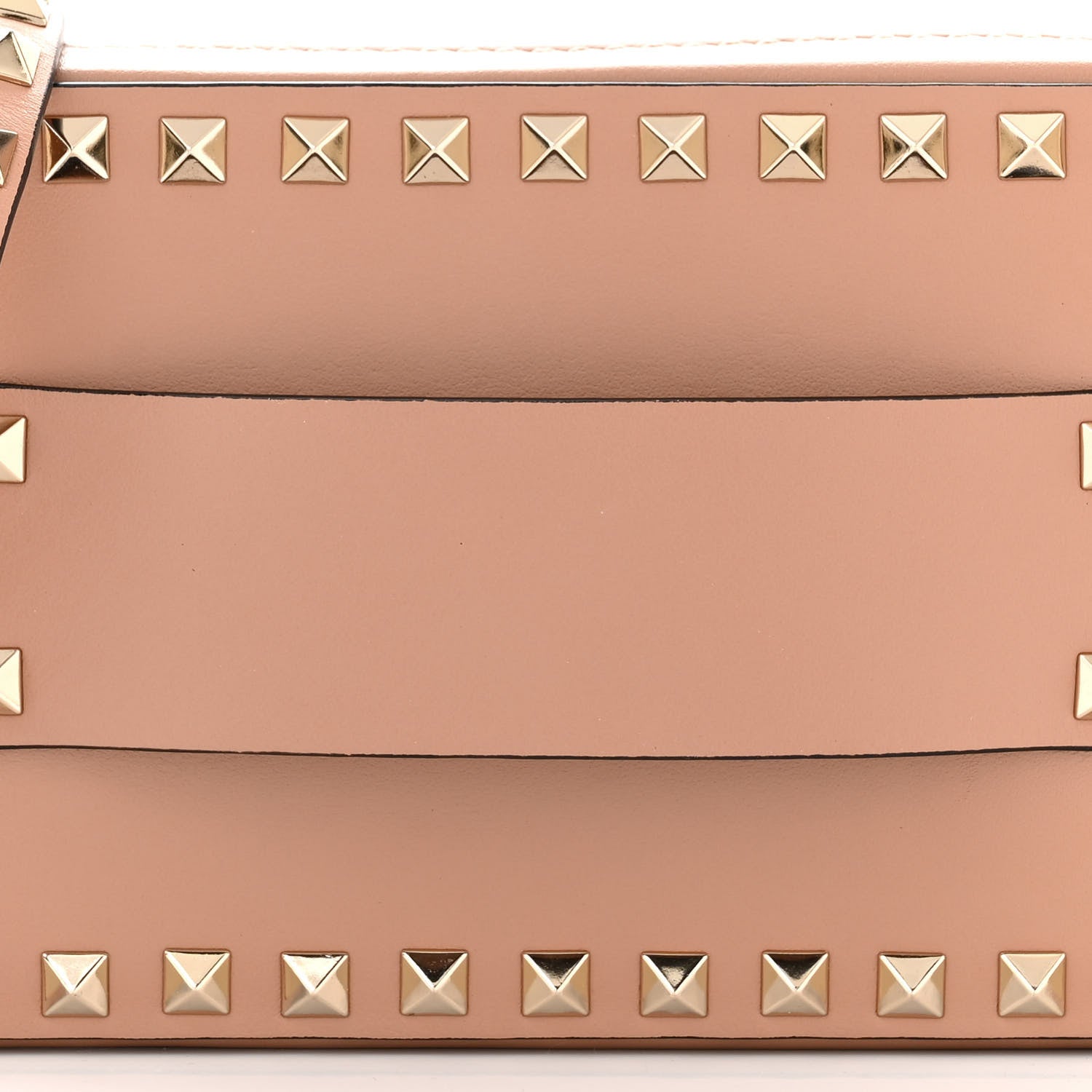 Valentino Garavani Calfskin Rockstud Camera Clutch Crossbody Bag Poudre 7 of 9