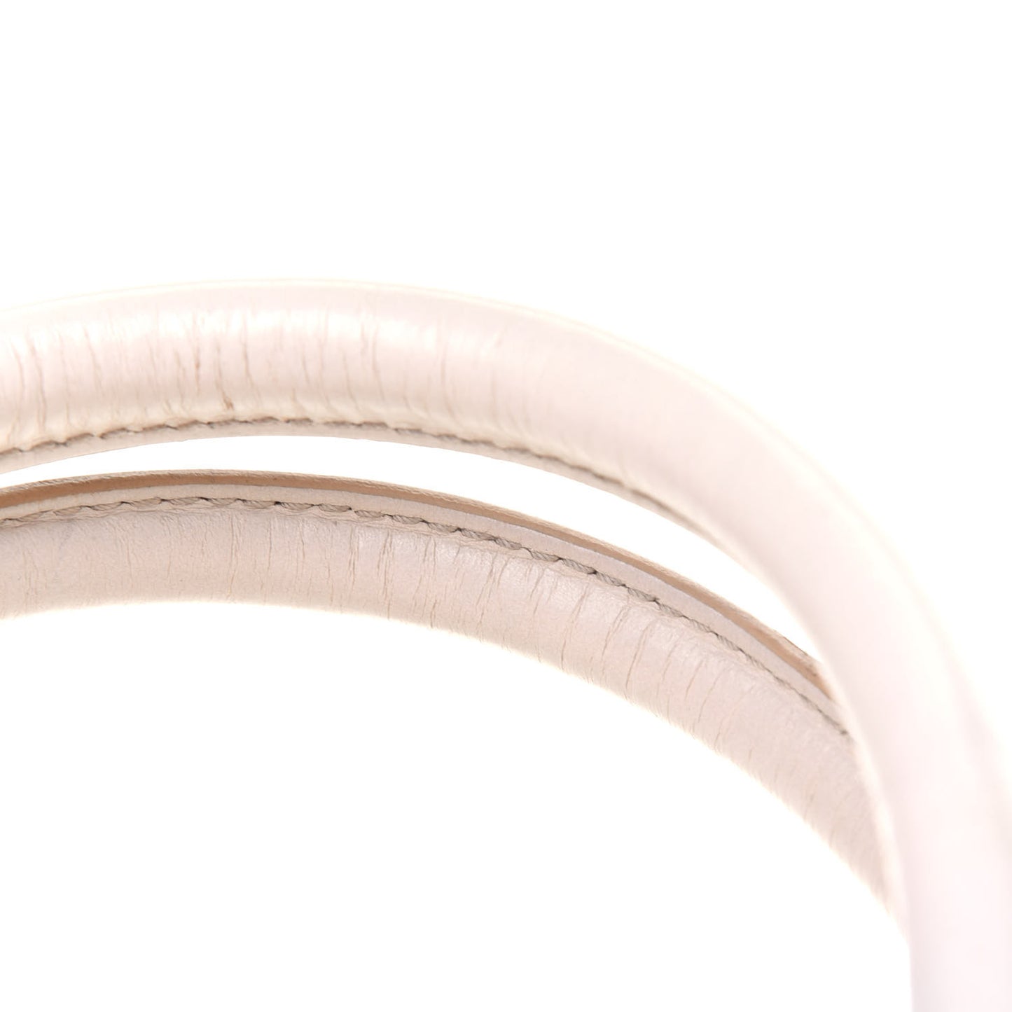 Calfskin Quilted Stam White