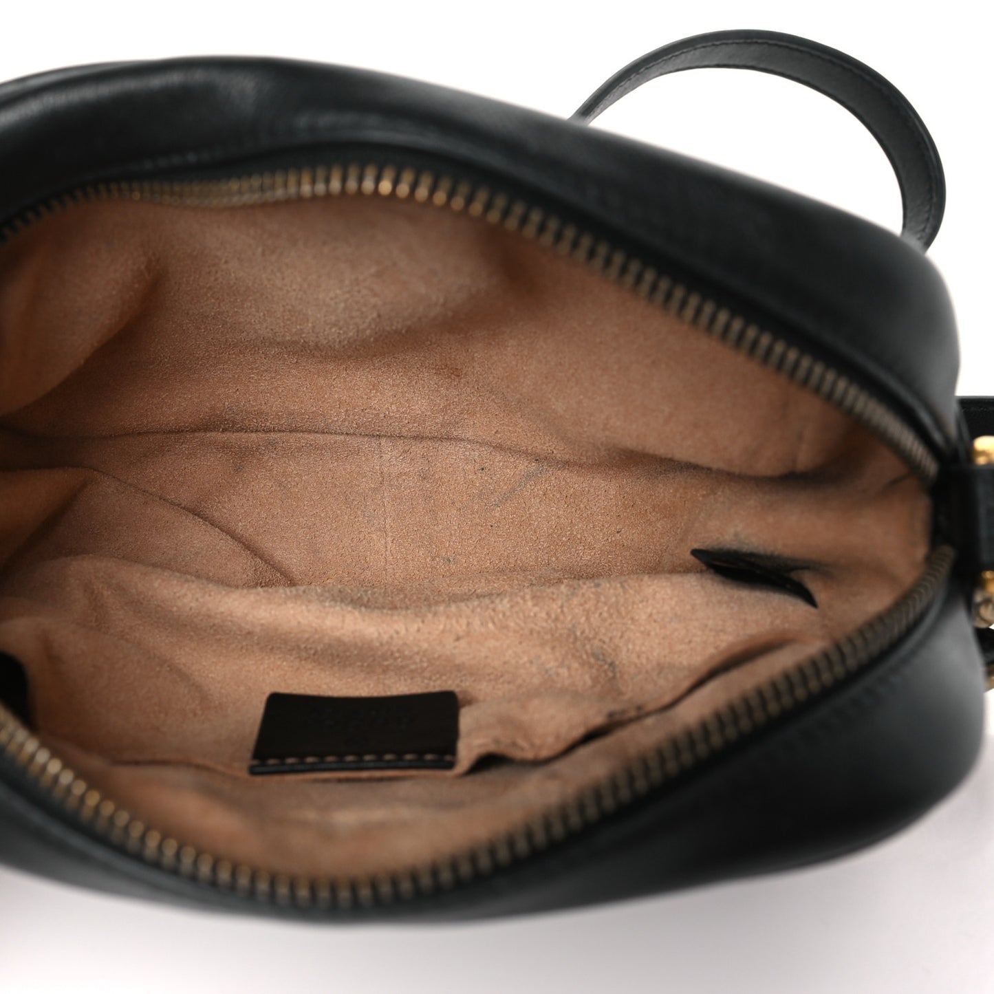 Calfskin Matelasse Mini GG Marmont Chain Shoulder Bag Black