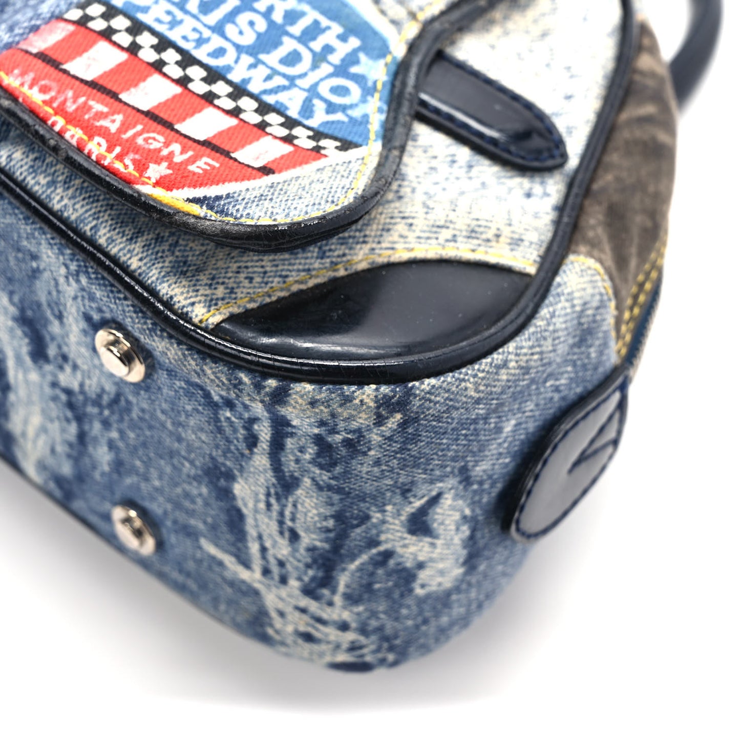 Denim Speedway Mini Saddle Bowler Blue
